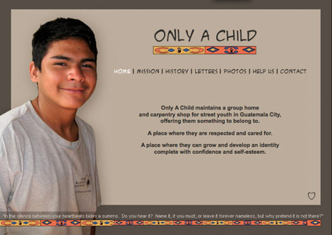 Only a child website, screen grab of home page. Click here to go to their site!